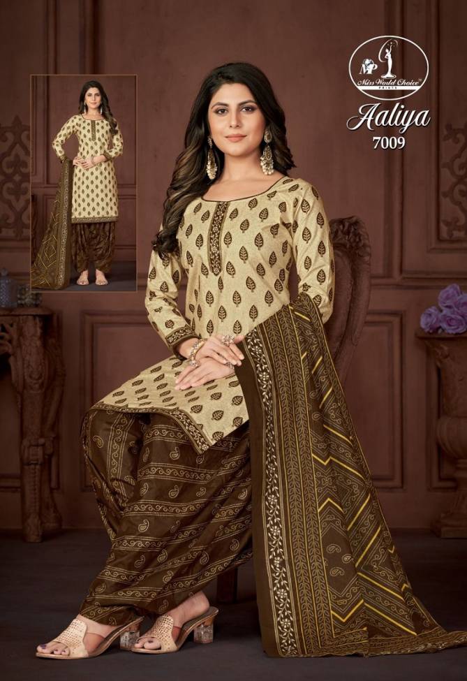 Aaliya Vol 7 By Miss World Printed Cotton Dress Material Wholesale Shop In Surat